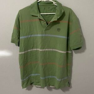 green striped polo shirt izod